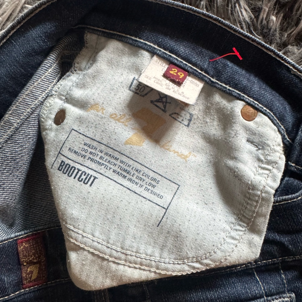 7 For All Mankind Women’s Mid Rise Bootcut Jeans Size 29 - Picture 7 of 10